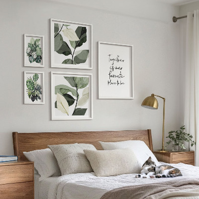 Set slika iznad kauča Moderne biljne inspiracije