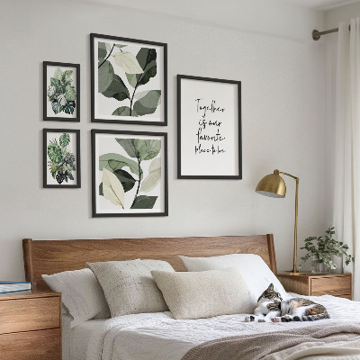 Set slika iznad kauča Moderne biljne inspiracije