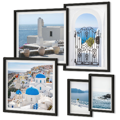 Set 5 slika u okviru Pogled na mediteransku Grčku
