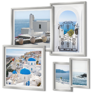 Set 5 slika u okviru Pogled na mediteransku Grčku