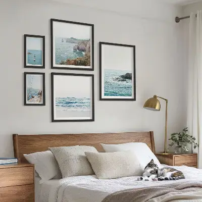 Set slika za iznad kauča s motivima mirnog mora plaža i litica