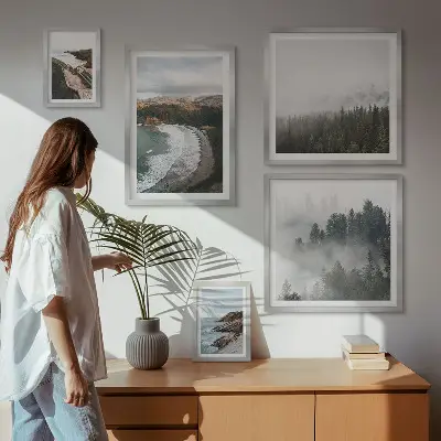 Set od 5 slika u okviru obalni krajolici i planinske šume