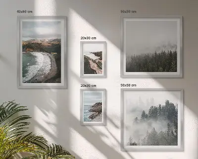 Set od 5 slika u okviru obalni krajolici i planinske šume