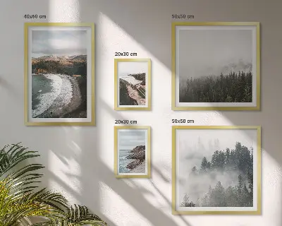 Set od 5 slika u okviru obalni krajolici i planinske šume