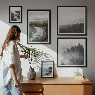 Set od 5 slika u okviru obalni krajolici i planinske šume