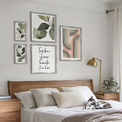 Set 5 slika u okviru Elegantna geometrija cvjetnih akcenata