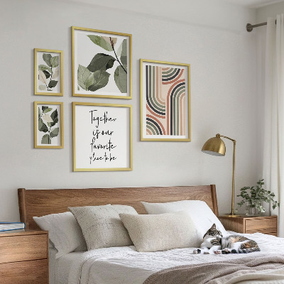Set 5 slika u okviru Elegantna geometrija cvjetnih akcenata