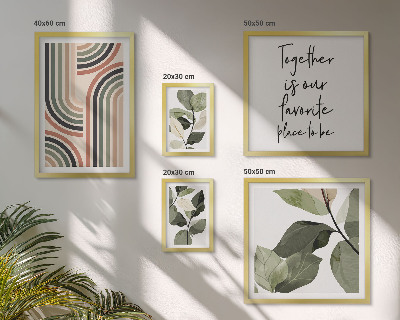 Set 5 slika u okviru Elegantna geometrija cvjetnih akcenata