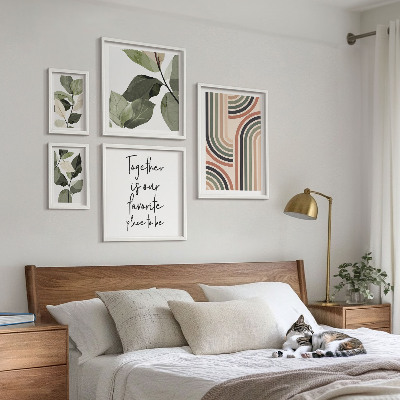 Set 5 slika u okviru Elegantna geometrija cvjetnih akcenata