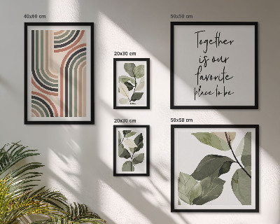 Set 5 slika u okviru Elegantna geometrija cvjetnih akcenata