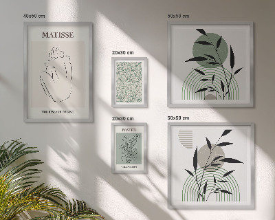 Poliptih u okviru Elegantna grafika biljaka