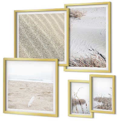 Set 5 slika u okviru Minimalistički motivi na plaži