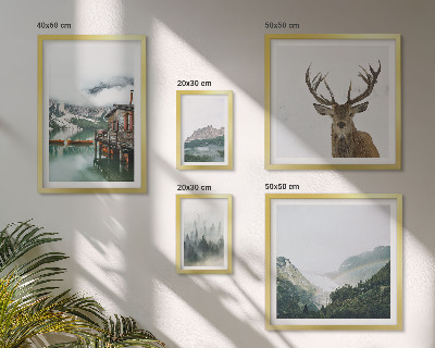 Set 5 slika u okviru Planinski prirodni krajolici