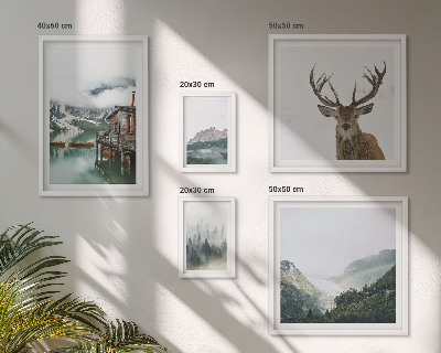 Set 5 slika u okviru Planinski prirodni krajolici