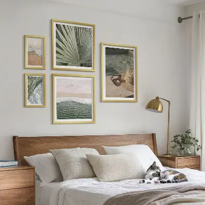 Set slika iznad kauča elegantni blagdanski motivi s vodenim bojama