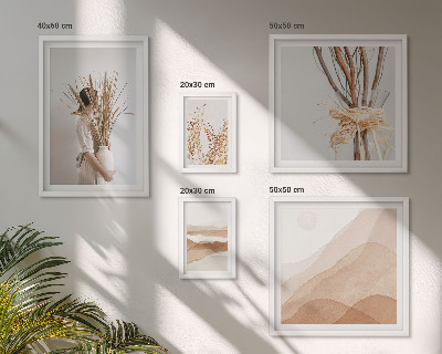 Set slika iznad kauča Elegantni boho biljni pejzaži