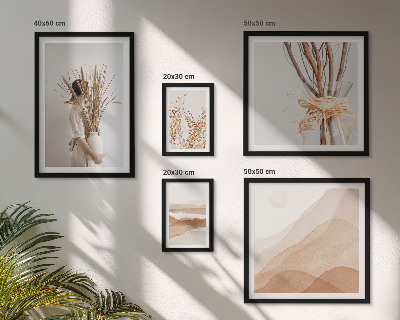 Set slika iznad kauča Elegantni boho biljni pejzaži