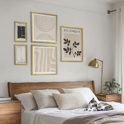 Set 5 slika u okviru Elegantna grafika biljaka