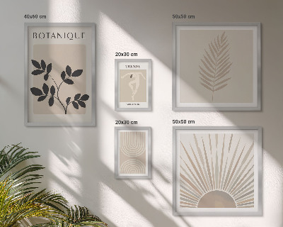 Set slika iznad kauča Elegantni cvjetni geometrijski ukrasi