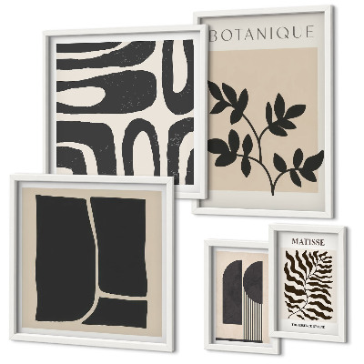 Set 5 slika u okviru Elegantna grafika apstraktne prirode