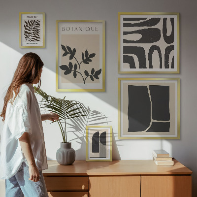 Set 5 slika u okviru Elegantna grafika apstraktne prirode