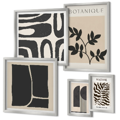 Set 5 slika u okviru Elegantna grafika apstraktne prirode