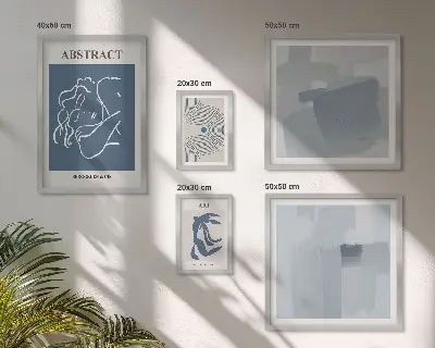 Elegantne minimalističke apstrakcije poliptih u okviru
