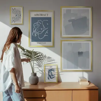 Elegantne minimalističke apstrakcije poliptih u okviru
