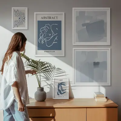 Elegantne minimalističke apstrakcije poliptih u okviru