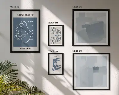 Elegantne minimalističke apstrakcije poliptih u okviru