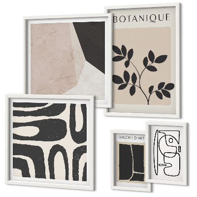Set slika iznad kauča Elegantna minimalistička grafika