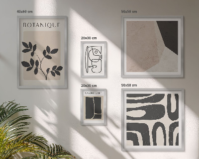 Set slika iznad kauča Elegantna minimalistička grafika