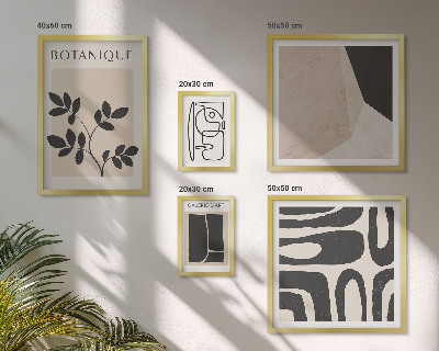 Set slika iznad kauča Elegantna minimalistička grafika