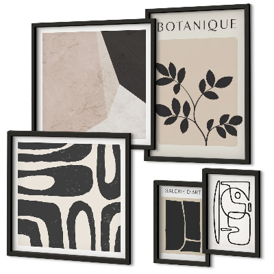 Set slika iznad kauča Elegantna minimalistička grafika