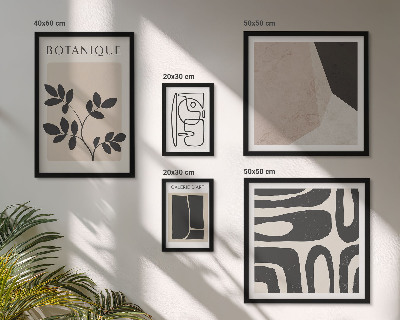 Set slika iznad kauča Elegantna minimalistička grafika