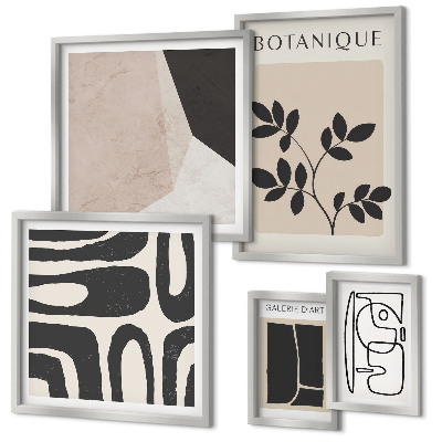 Set slika iznad kauča Elegantna minimalistička grafika