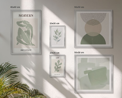 Set 5 slika u okviru Moderni stil s apstrakcijom