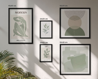 Set 5 slika u okviru Moderni stil s apstrakcijom