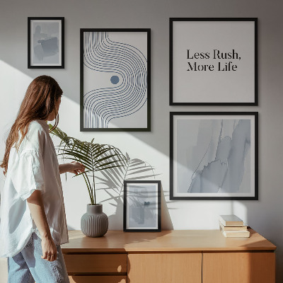 Set slika iznad kauča Moderna minimalistička grafika