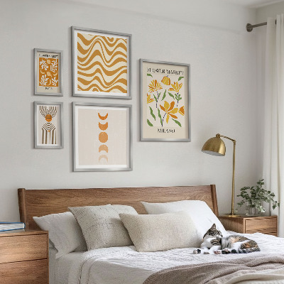 Set 5 slika u okviru Elegantni cvjetni ukrasi