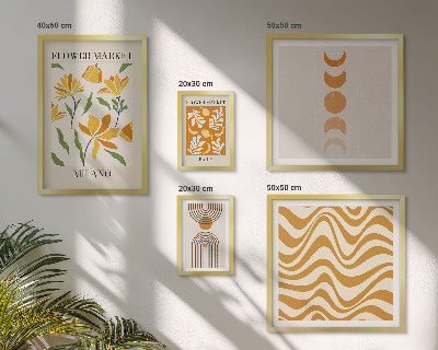 Set 5 slika u okviru Elegantni cvjetni ukrasi