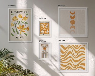 Set 5 slika u okviru Elegantni cvjetni ukrasi