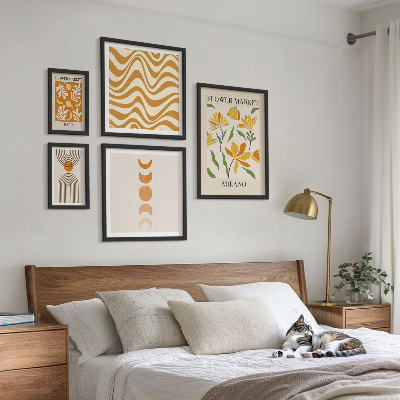 Set 5 slika u okviru Elegantni cvjetni ukrasi