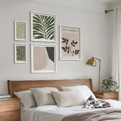 Set 5 slika u okviru Moderne biljne inspiracije
