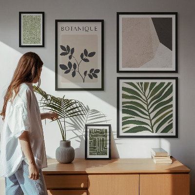 Set 5 slika u okviru Moderne biljne inspiracije