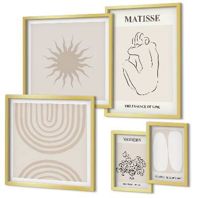 Set 5 slika u okviru Minimalističke umjetničke linije