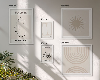 Set 5 slika u okviru Minimalističke umjetničke linije