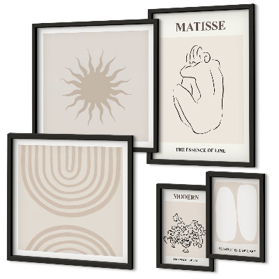 Set 5 slika u okviru Minimalističke umjetničke linije