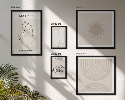Set 5 slika u okviru Minimalističke umjetničke linije
