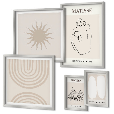 Set 5 slika u okviru Minimalističke umjetničke linije